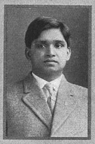black and white photo of Taraknath Das