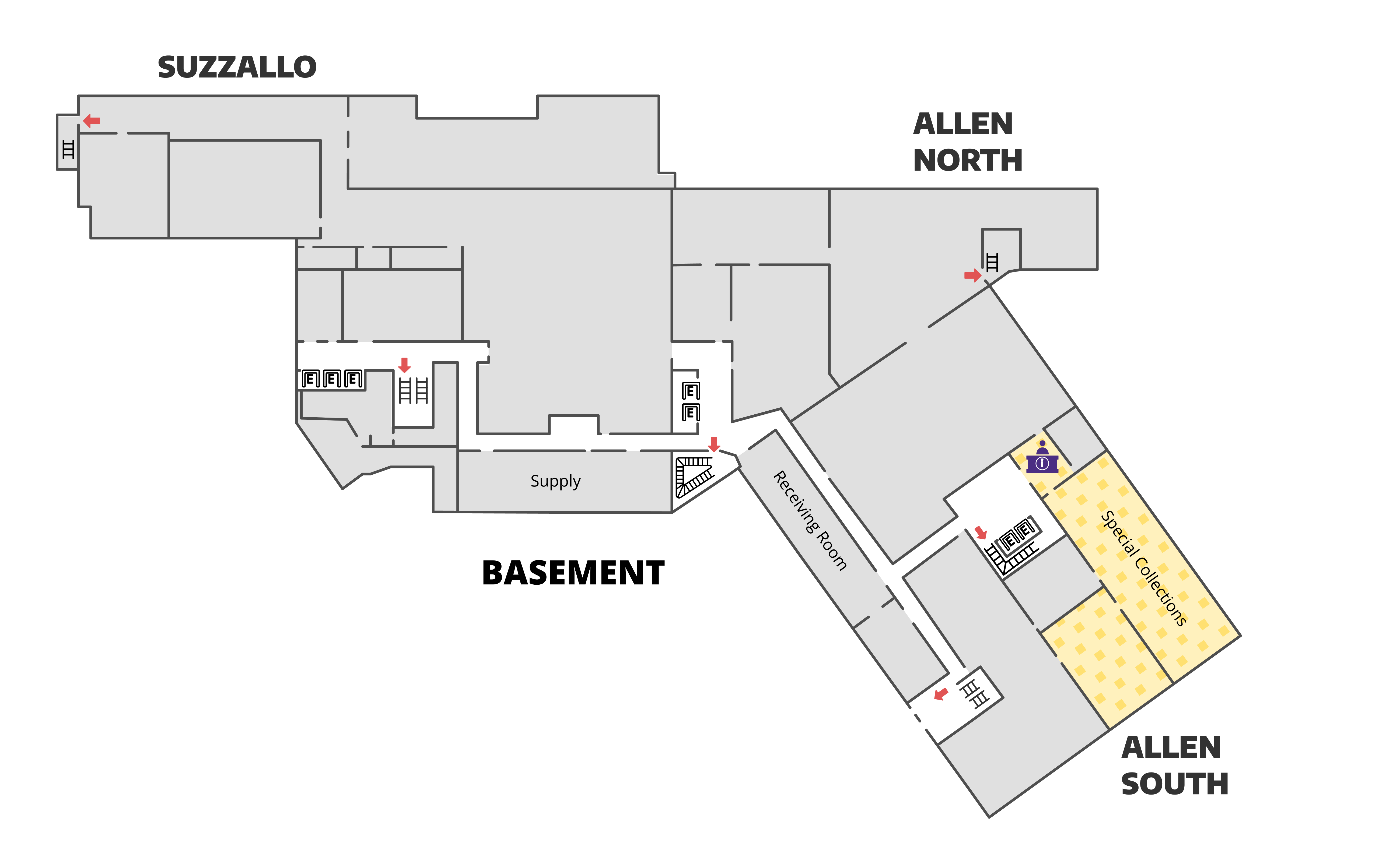 Suzzallo Allen basement noise levels map